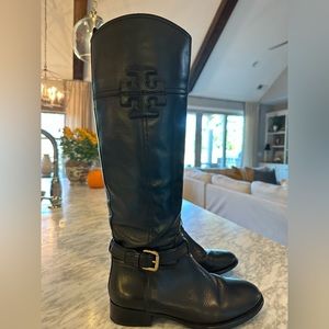 Tory Burch women’s Tall Black Boots sz 7.5